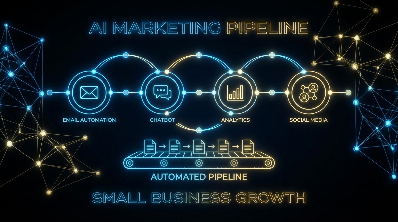 Flujo de automatización de marketing con inteligencia artificial para pymes