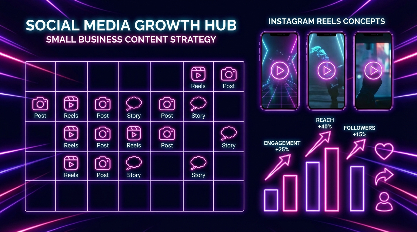 Calendario de contenido y estrategia de Instagram Reels para pymes